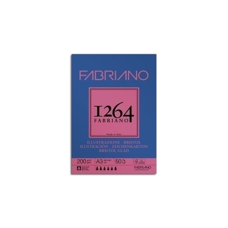 F19100655-BLOC DIBUJO FABRIANO 1264 BRISTOL ENC.A3 precio por 1 unidades