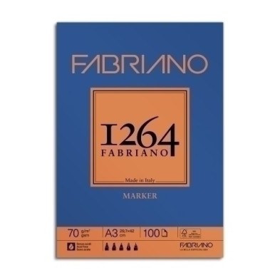 F19100641-BLOC DIBUJO FABRIANO 1264 MARKER A3 70g precio por 1 unidades