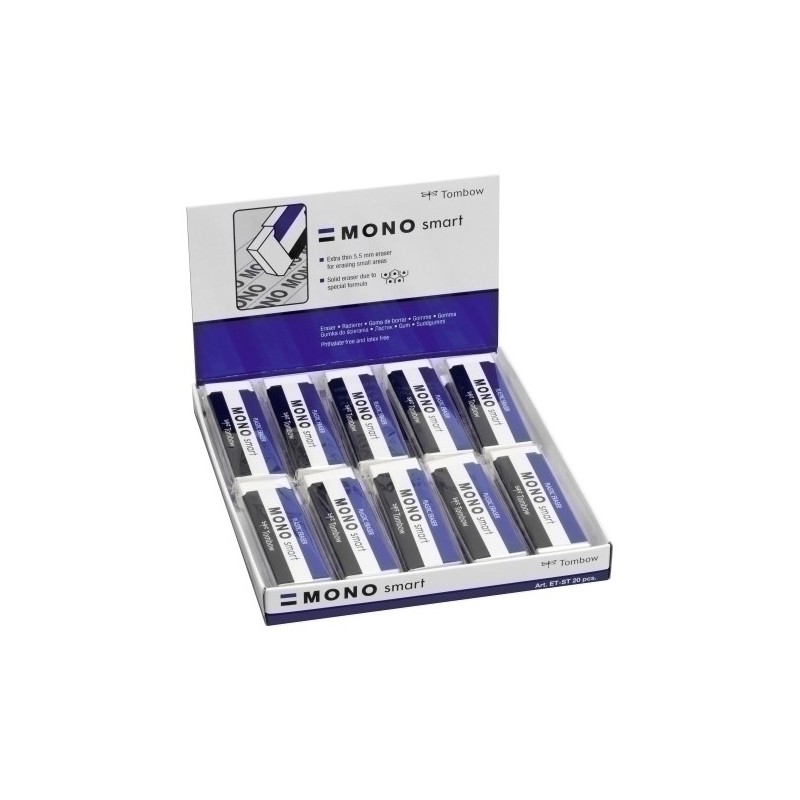 ET-ST-GOMA TOMBOW MONO SMART CAJA DE 20 precio por 1 unidades