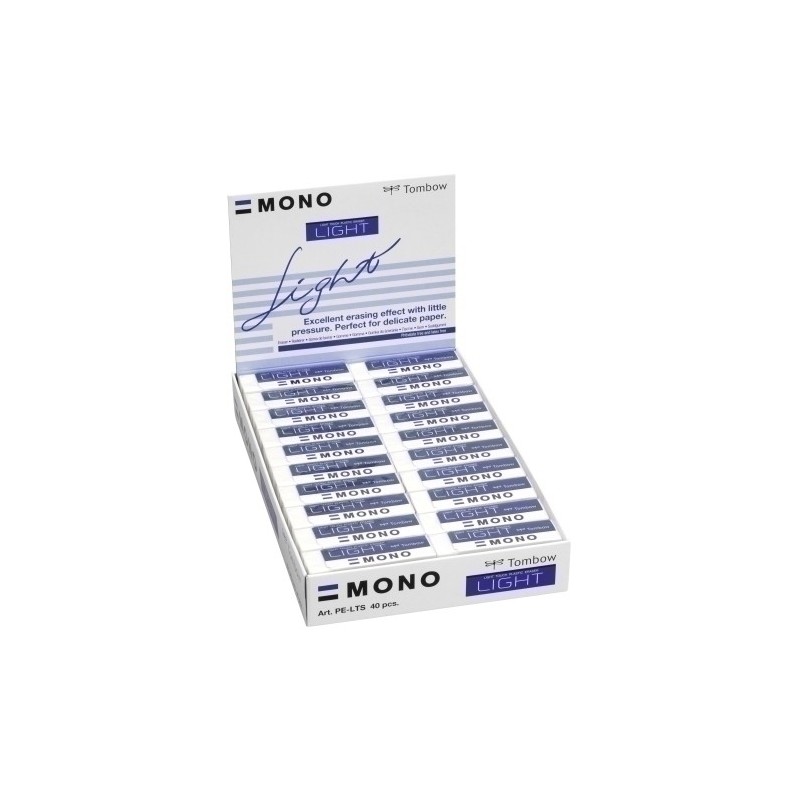 PE-LTS-GOMA TOMBOW MONO LIGHT CAJA DE 40 precio por 1 unidades