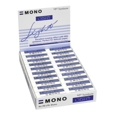 PE-LTS-GOMA TOMBOW MONO LIGHT CAJA DE 40 precio por 1 unidades