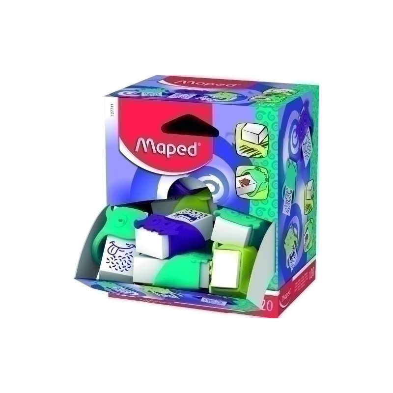 127711-GOMA BORRAR MAPED MONSTRUOS c/PRT.EXP.20 precio por 1 unidades