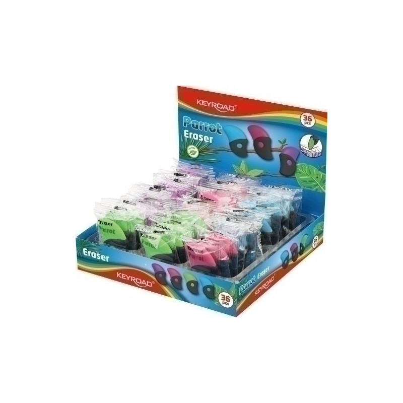 KR971789-GOMA BORRAR KEYROAD PARROT SURT.EXP.36 precio por 1 unidades