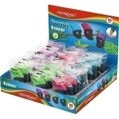 KR971789-GOMA BORRAR KEYROAD PARROT SURT.EXP.36 precio por 1 unidades
