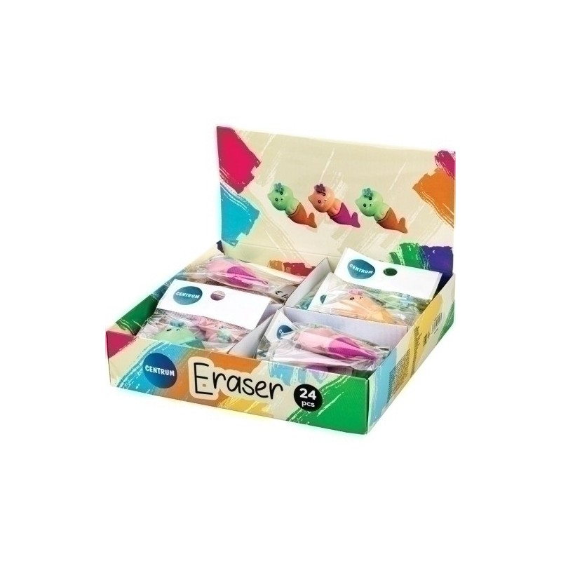 89496-GOMA BORRAR CENTRUM CAT MERMAID EXP.24 precio por 1 unidades