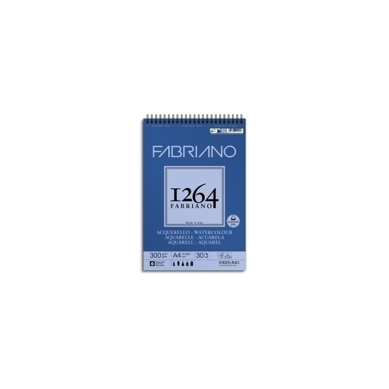 F19100649-BLOC DIBUJO FABRIANO 1264 ACUARELA A4 30 precio por 1 unidades