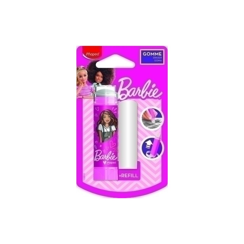 152013-GOMA BORRAR MAPED BARBIE B/1 precio por 1 unidades