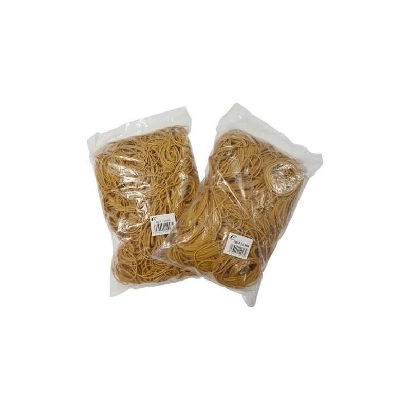 GO1000BA160-GOMAS ELAST. BOLSA 1 Kg 160 mm Nº16 precio por 1 unidades