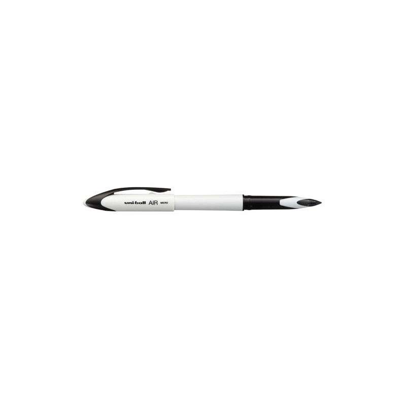 210534000-ROLLER UNI-BALL AIR MICRO 0.5 B&W NEGRO precio por 12 unidades