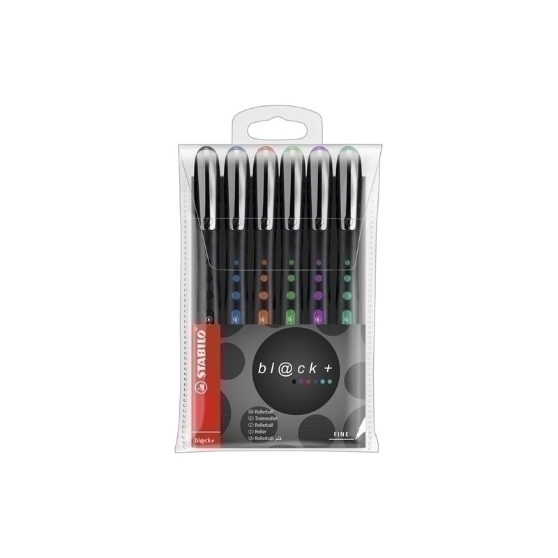 1016/6-2-ROLLER STABILO BL@CK B/6 precio por 1 unidades