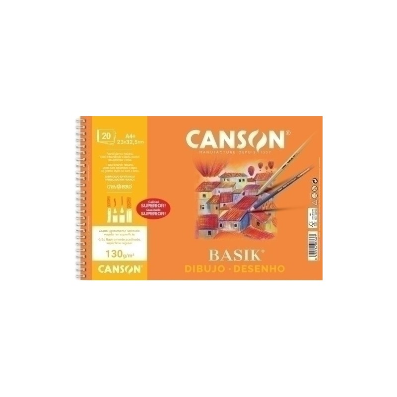 C200408062-BLOC DIBUJO G-C BASIK C/ESP. A4+ 130g precio por 10 unidades