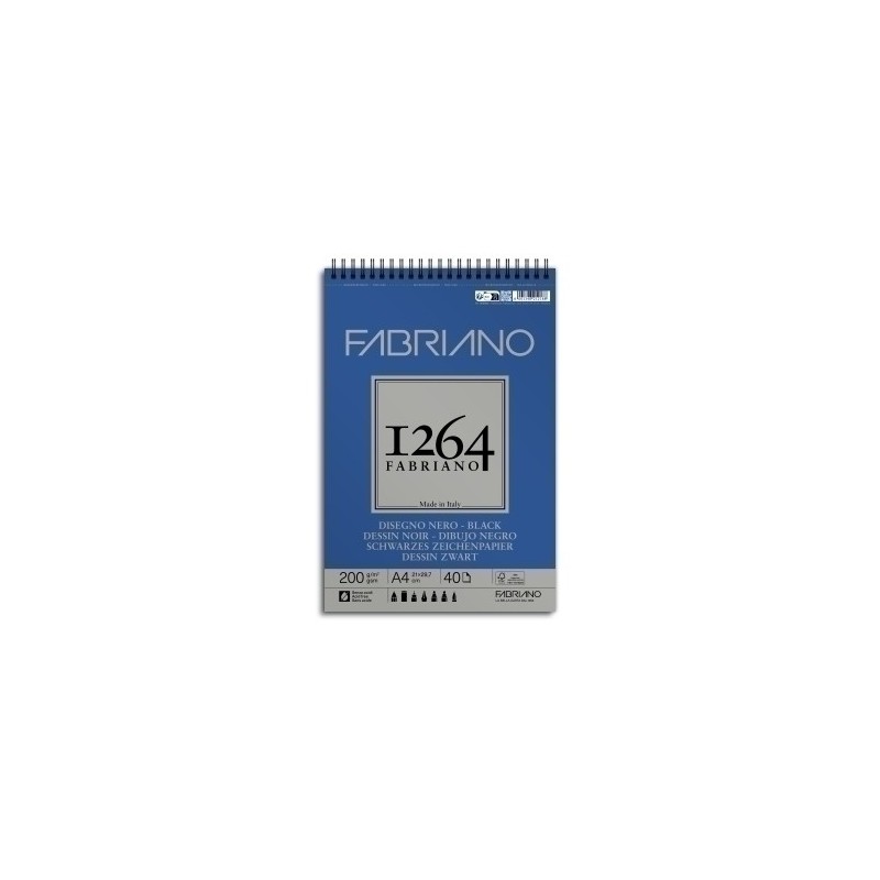 F19100652-BLOC DIBUJO FABRIANO 1264 BLACK D. C/ESP precio por 1 unidades