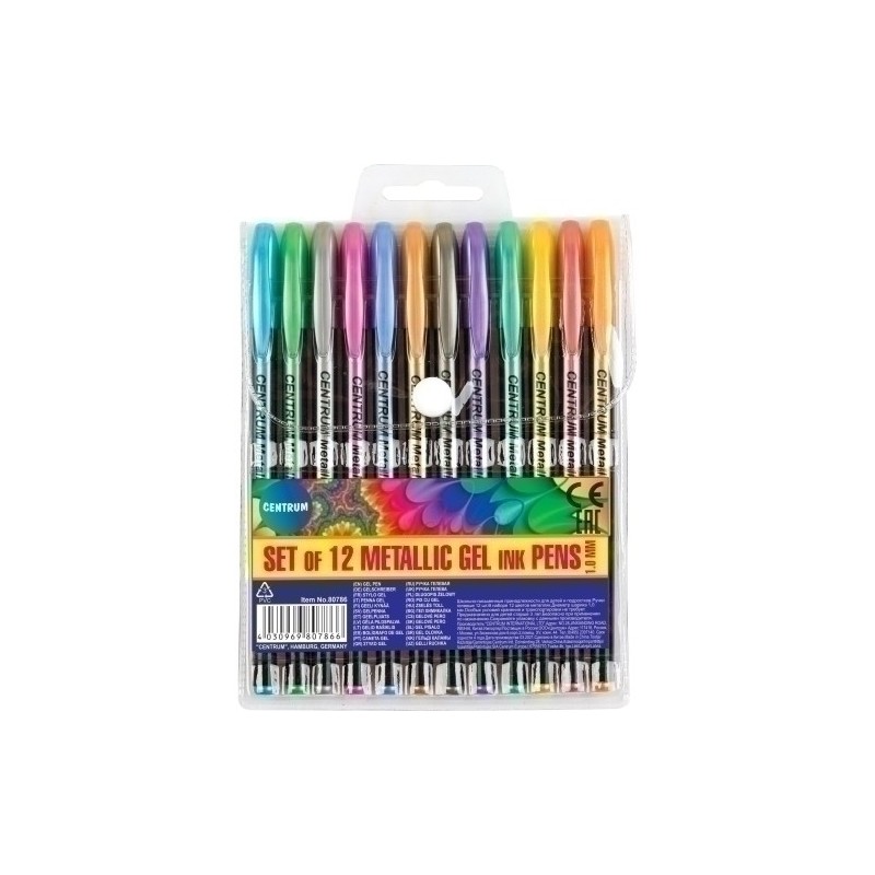 80786-ROLLER GEL CENTRUM METALLIC 1.0 B/12 precio por 20 unidades
