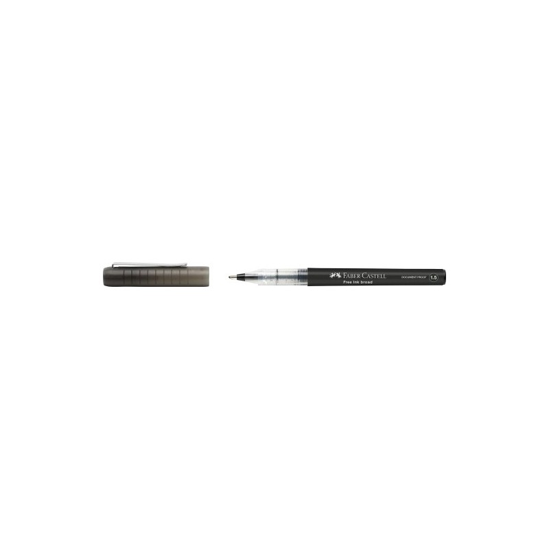 348399-ROLLER FABER CASTELL FREE INK NEGRO precio por 12 unidades