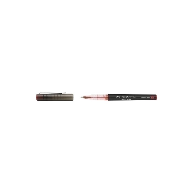 348321-ROLLER FABER CASTELL FREE INK ROJO precio por 12 unidades