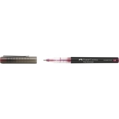 348326-ROLLER FABER CASTELL FREE INK ROJO VINO precio por 12 unidades