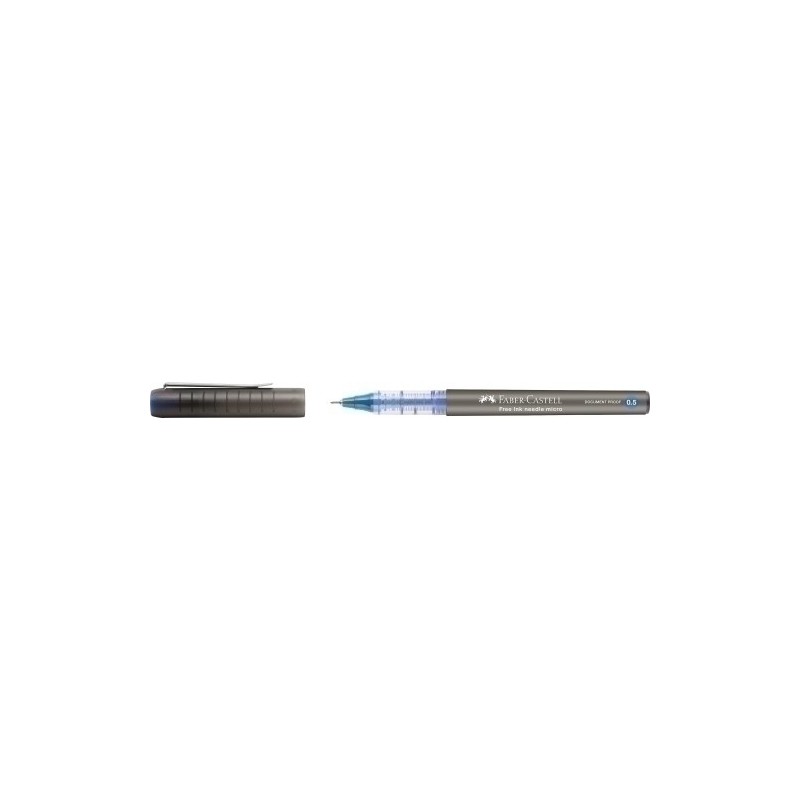 348601-ROLLER FABER CASTELL MICRO 0.5 AZUL precio por 12 unidades