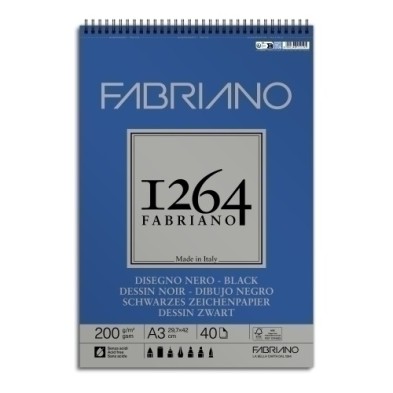 F19100653-BLOC DIBUJO FABRIANO 1264 BLACK D. C/ESP precio por 1 unidades