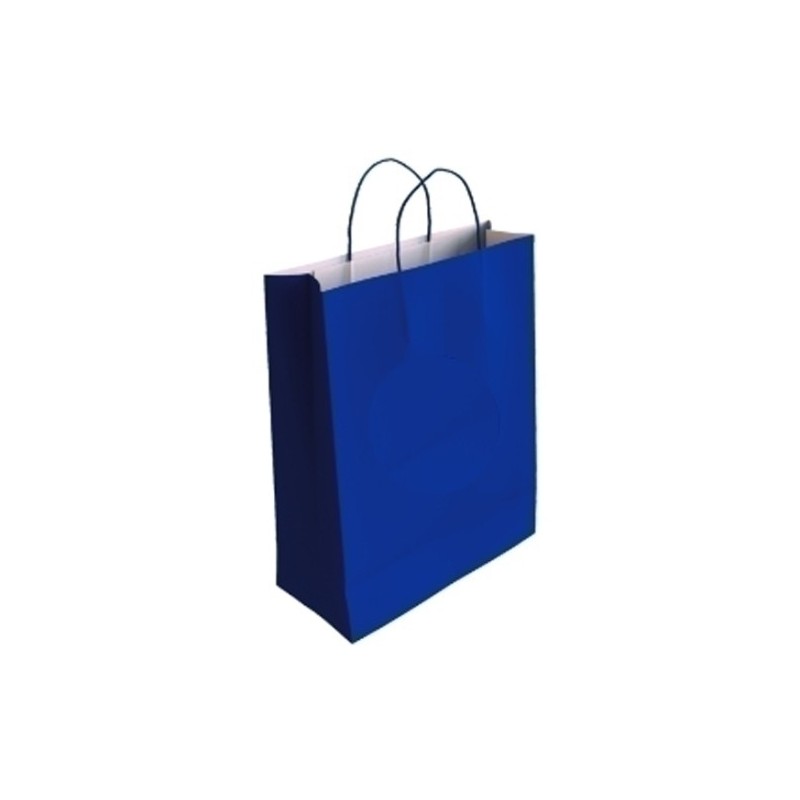 02004095-BOLSA PAPEL KRAFT BLANCO 18x24 AZUL P/50 precio por 1 unidades
