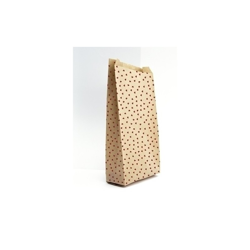 394106C-BOLSA PAPEL KRAFT  11x21 CORAZON P/50 precio por 1 unidades