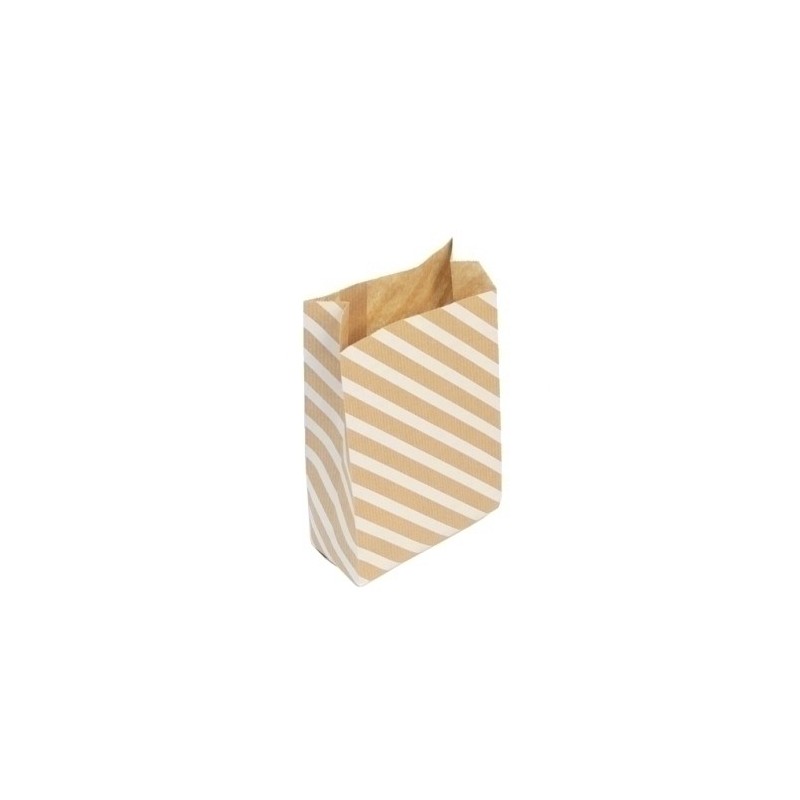 394109C-BOLSA PAPEL KRAFT  11x21 RAYAS P/50 precio por 1 unidades