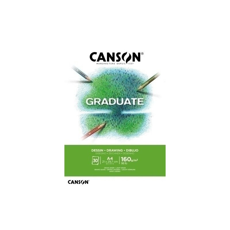 C400110365-BLOC DIBUJO C.GRADUATE DESSIN ENCOL. A4 precio por 5 unidades