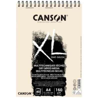 C400110393-BLOC DIBUJO CANSON XL SAND C/ESP. NT. A4 precio por 5 unidades