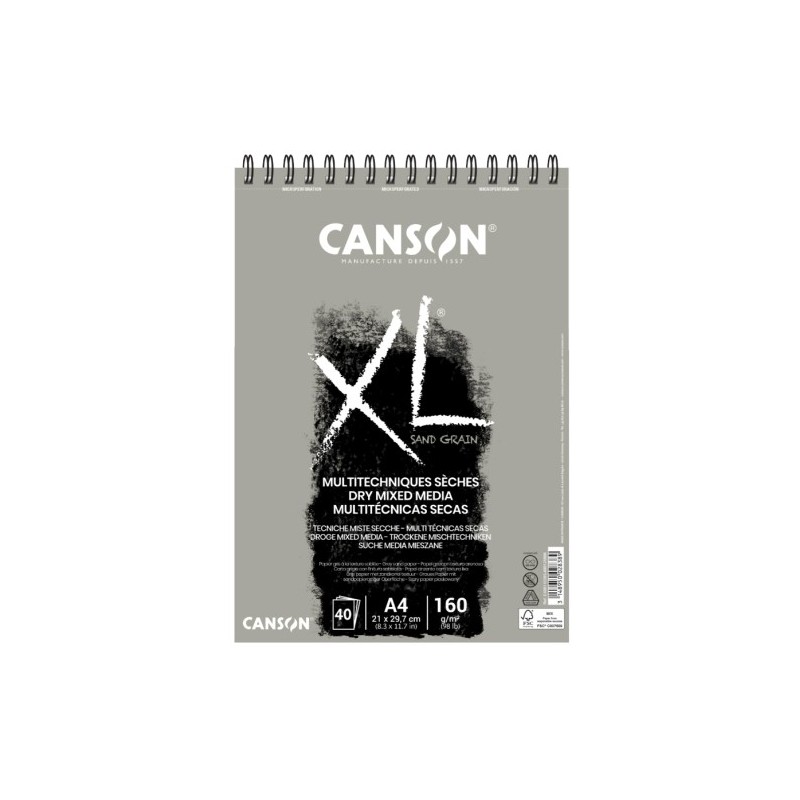 C400110396-BLOC DIBUJO CANSON XL SAND C/ESP. GR. A3 precio por 5 unidades