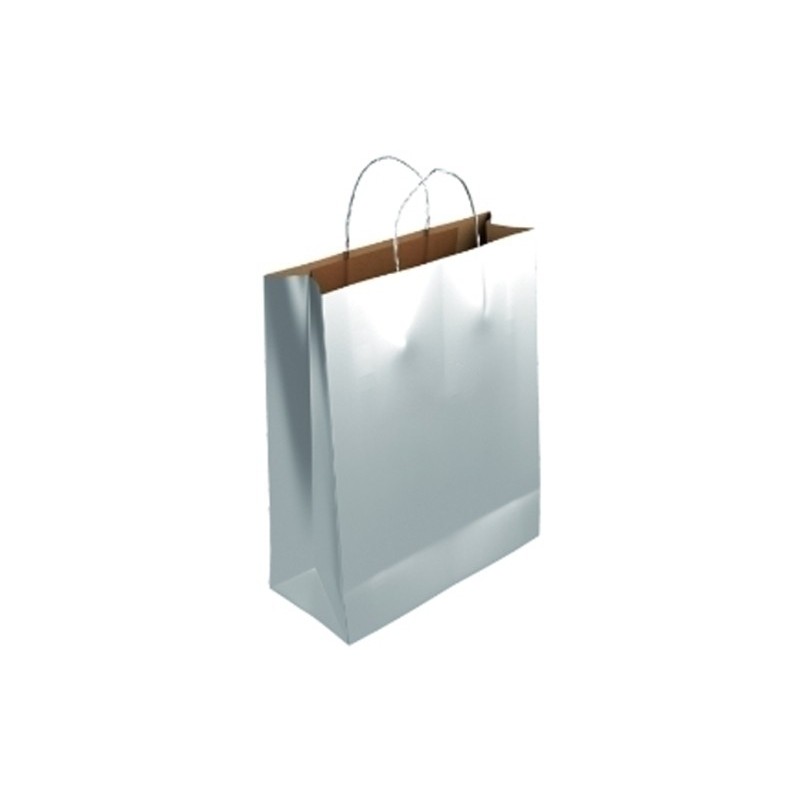 02103028-BOLSA PAPEL KRAFT LISO 40x46 PLATA C/200 precio por 1 unidades