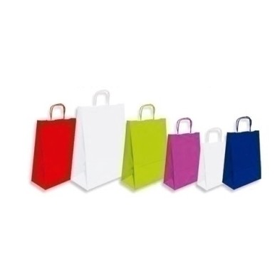 02004018-BOLSA PAPEL CELUL.BLANCO 32x40 AZUL P/50 precio por 1 unidades