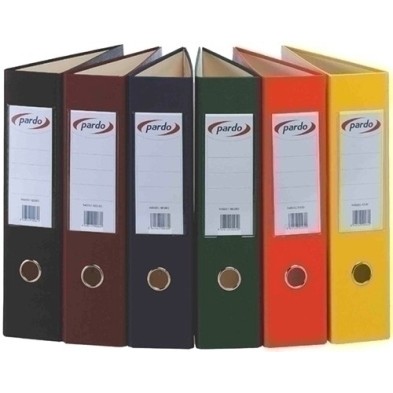 945008-ARCHIVADOR PARDO FR.PVC Fº 70 AMARILLO precio por 1 unidades
