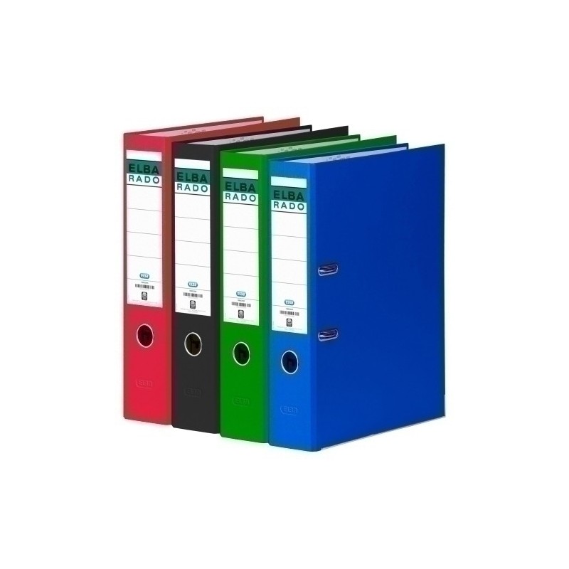 100022673-ARCHIVADOR ELBA PVC RADO CHIC Fº 80 ROJO precio por 1 unidades