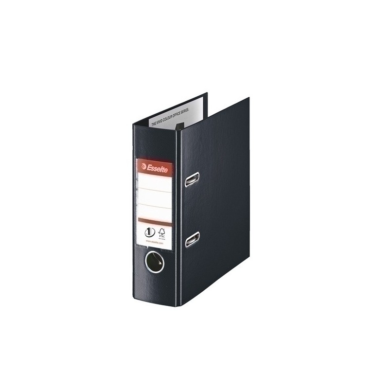 468670-ARCHIVADOR ESSELTE PLAST.RADO A5 75 NEGR precio por 1 unidades