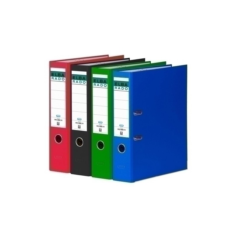 100022647-ARCHIVADOR ELBA PVC RADO CHIC A4 80 VERD precio por 1 unidades