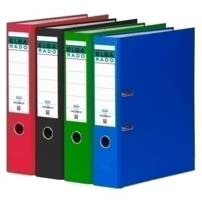 100022647-ARCHIVADOR ELBA PVC RADO CHIC A4 80 VERD precio por 1 unidades