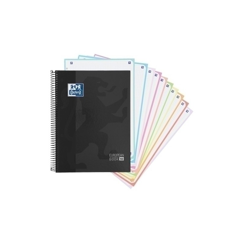 400172360-BLOCK OXF. EU.BOOK 10 A4 150h CD.5 NEGRO precio por 5 unidades