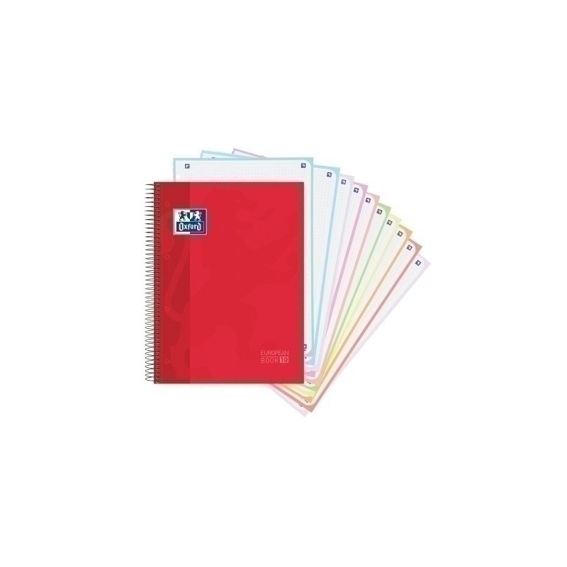 400151482-BLOCK OXF. EU.BOOK 10 A4 150h CD.5 ROJO precio por 5 unidades