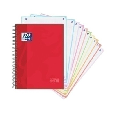 400151482-BLOCK OXF. EU.BOOK 10 A4 150h CD.5 ROJO precio por 5 unidades