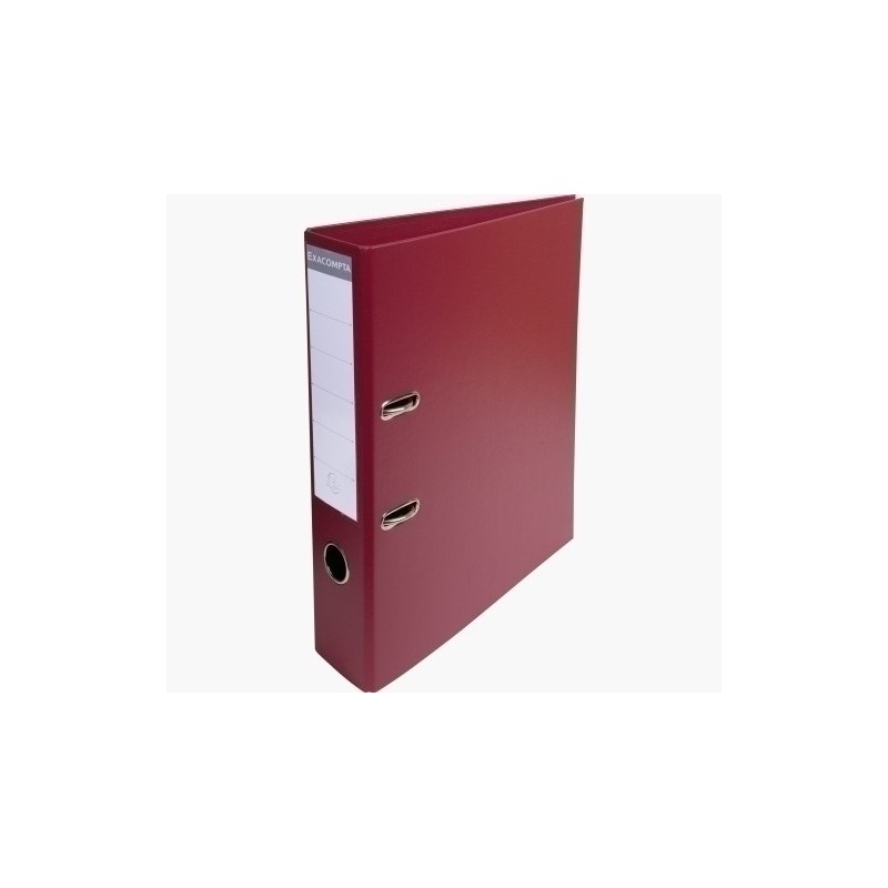 53704E-ARCHIVADOR EXAC. FR.PVC A4 70 BURDEOS precio por 1 unidades