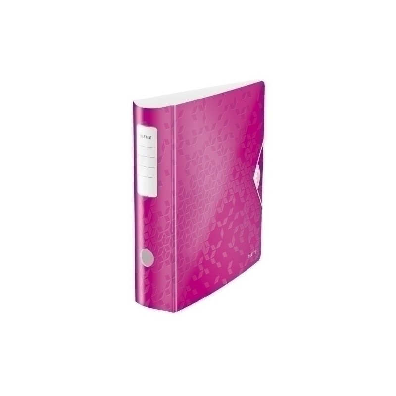 11060123-ARCHIVADOR LEITZ WOW A4 180º 80mm FUCSIA precio por 5 unidades