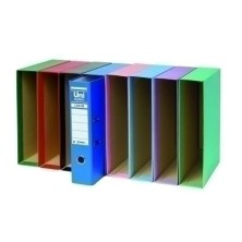 092076-CAJA ARCHIV.UNISYSTEM Fº 86mm VERDE precio por 12 unidades