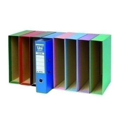 092557-CAJA ARCHIV.UNISYSTEM Fº 86mm ROSA precio por 12 unidades