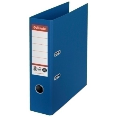 627565-ARCHIVADOR ESS.CART.FORRADO A4 75mm AZUL precio por 10 unidades