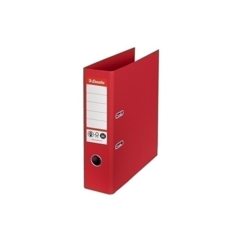 627568-ARCHIVADOR ESS.CART.FORRADO A4 75mm ROJO precio por 10 unidades