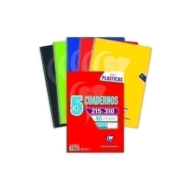 596053C-BLOCK CLAIREF.PP Fº 80h 4x4 90g VIVO P/5 precio por 4 unidades