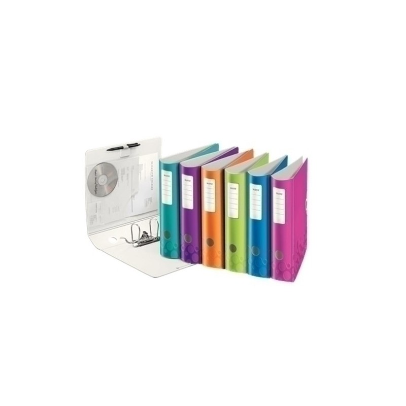 11060199/11060099-ARCHIVADOR LEITZ WOW A4 180º 75mm SURTID precio por 10 unidades