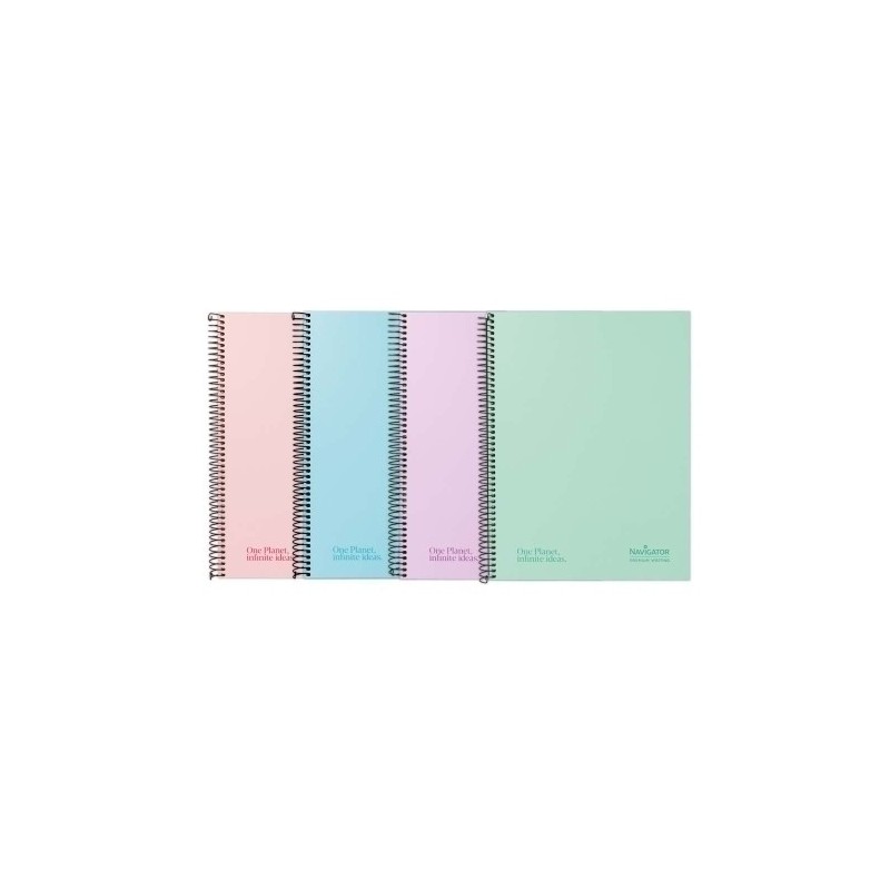 88464298-BLOC NAVIGATOR A4 80h HZ PASTEL SURTIDO precio por 5 unidades