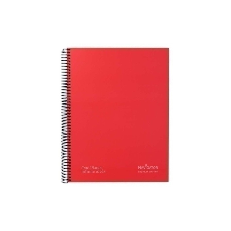 88463251-BLOC NAVIGATOR A4 80h HZ ROJO precio por 5 unidades