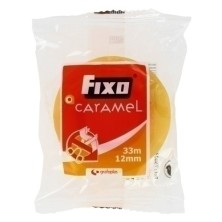 75003000-CINTA ADHESIVA FIXO CARAMEL 33x12 precio por 24 unidades