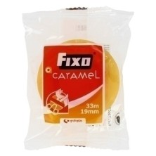 75003300-CINTA ADHESIVA FIXO CARAMEL 33x19 precio por 20 unidades